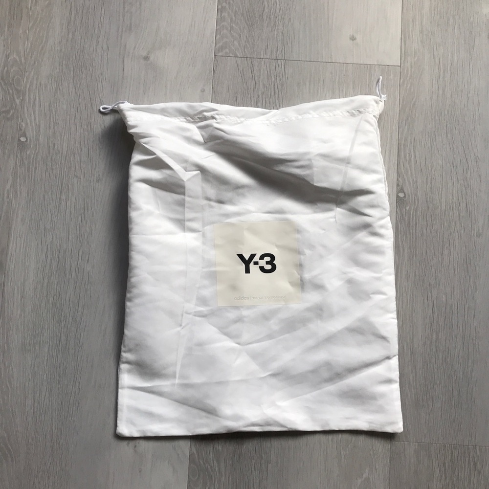 Y-3 White Drawstring Dust Bag